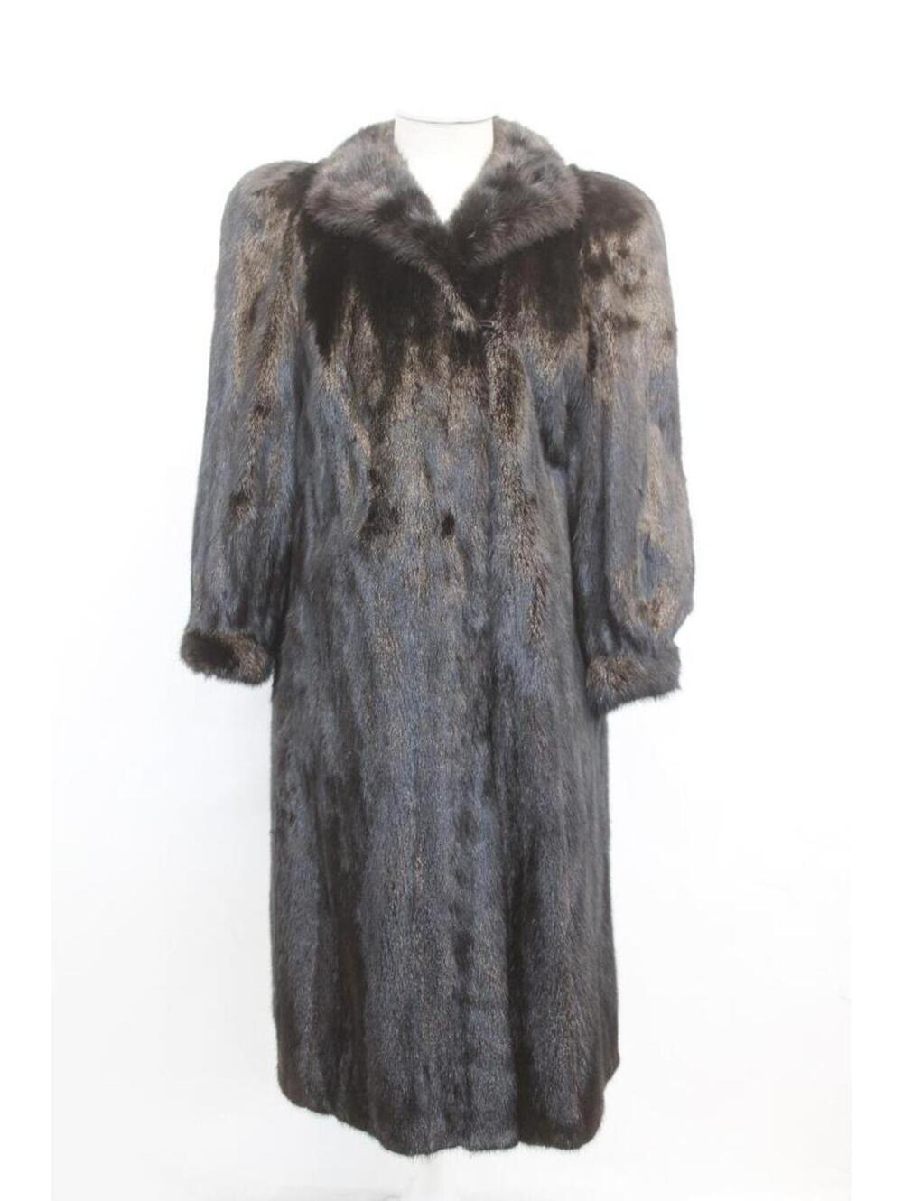 Excellent Canadian Black Mink Fur Coat Jacket Women Woman Size 4-6 Small